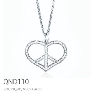 Peace & Love Boutique Sterling Silver Necklace